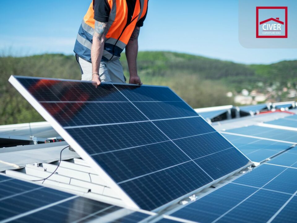 Installazione impianto fotovoltaico, rifacimento tetto